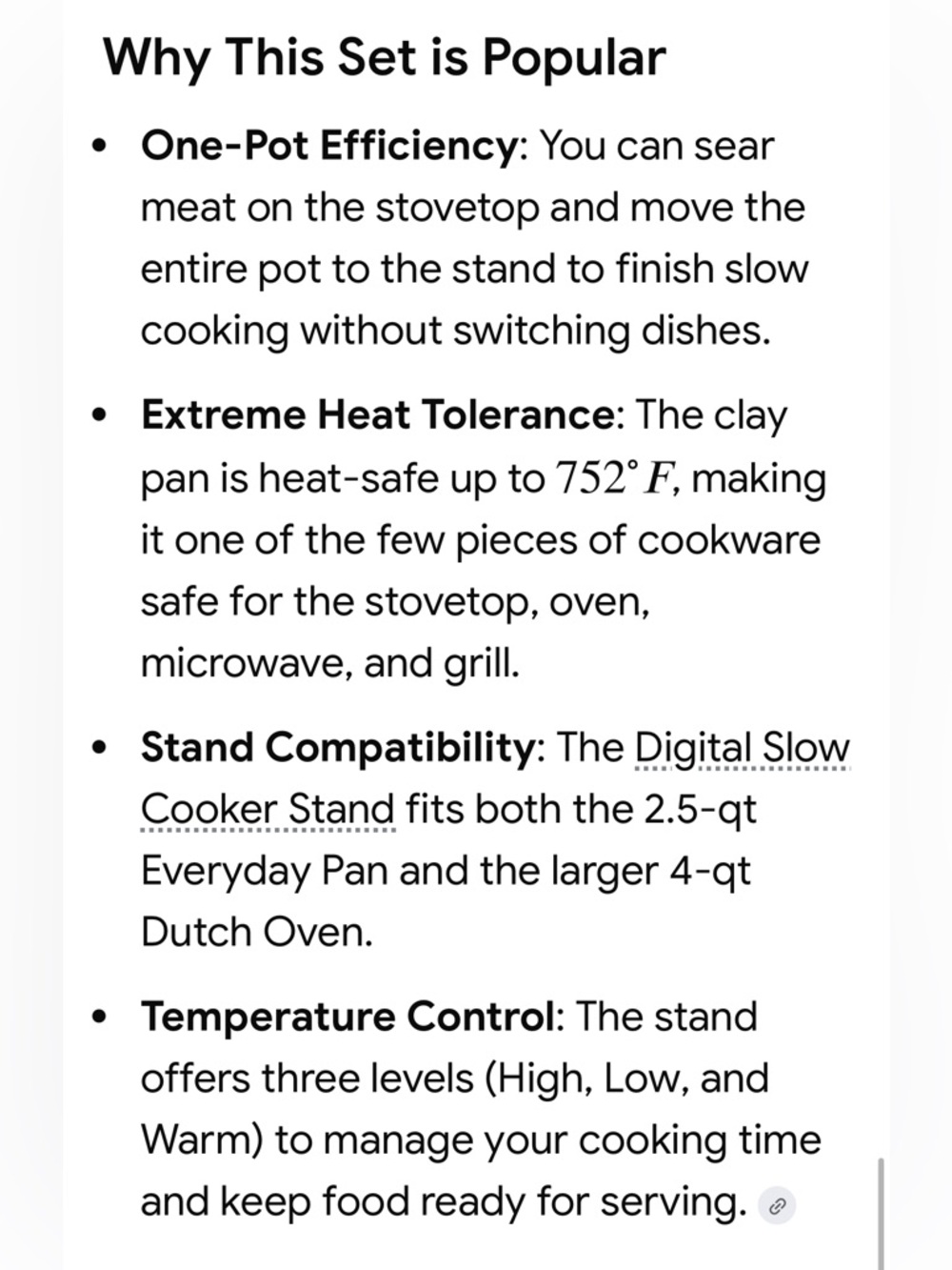 Pampered Chef Rockcrok 2.5-qt Slow Cooker Everyday Pan NEW WITHOUT ORIGINAL BOX - Picture 7 of 8